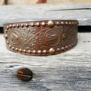 vintage blessed mother bracelet